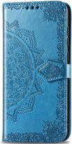 Mandala Booktype Motorola Moto G Pro hoesje - Turquoise