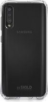 SoSkild - Samsung Galaxy A30s Hoesje - Back Case Absorb Transparant met Screenprotector