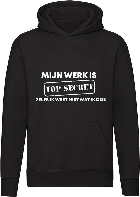Top secret hoodie trui | sweater | werk | | grappig | | unisex |... | bol.com