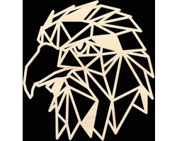 Houten Dierenkop • Houten Adelaar • Dierenkop Adelaar • Groot • Populier • Houten Dier • Wandecoratie