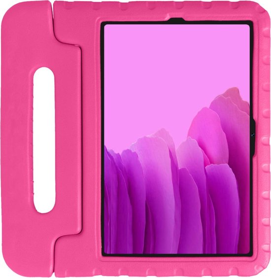 Hoes - Geschikt voor Samsung Galaxy Tab A7 (2020) - Kinderhoes Shockproof Bumper - Kidsproof Case - Tablet Hoesje - Kinder Hoesje Cover - Roze