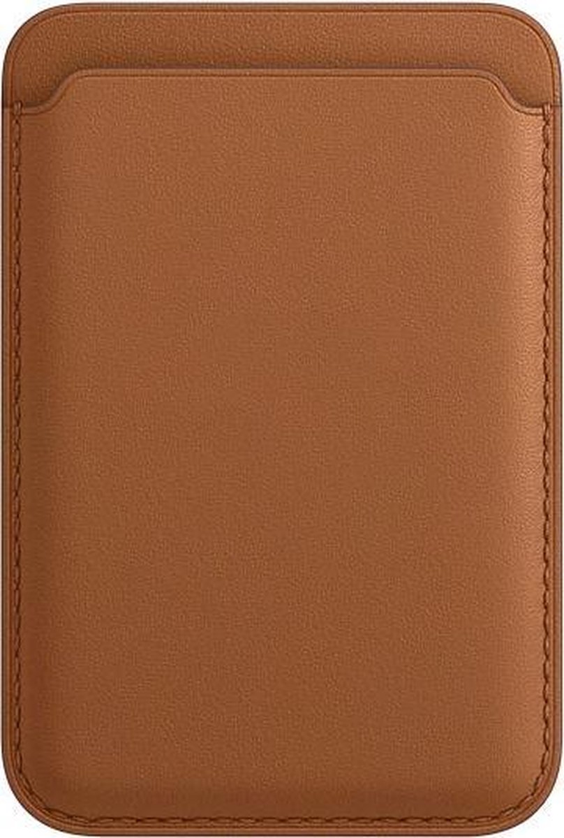 MagSafe Wallet Bruin - Kaarthouder - Pasjeshouder - Voor Apple iPhone 12 / Pro/ Mini - 2 pasjes