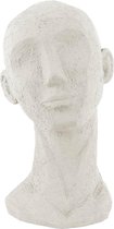 Present Time Ornament Face Art - Polyresin Ivoor - Large - 17,5x15,5x28,4cm