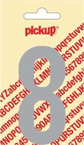 Pickup plakcijfer Nobel Lichtgrijs - 90 mm 8