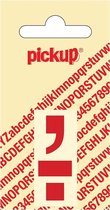 Pickup plakletter Helvetica 40 mm - punt komma rood