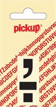 Pickup plakletter Helvetica 40 mm - punt komma zwart