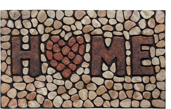 MD Entree - Schoonloopmat - Ecomat - Home Stone - 46 x 76 cm