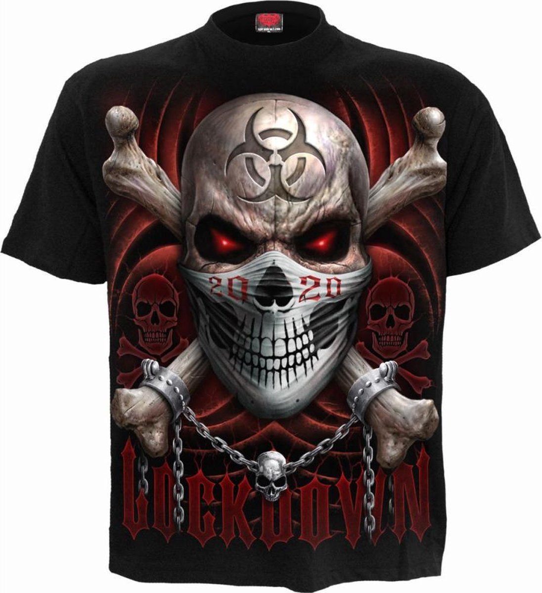 Spiral - LOCKDOWN 2020 Heren Tshirt - S - Zwart