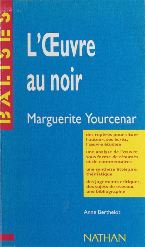 L'œuvre au noir - cover