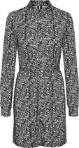 Vmsavanna L/s Shirt Dress Exp 10246980 Black/white Zebra