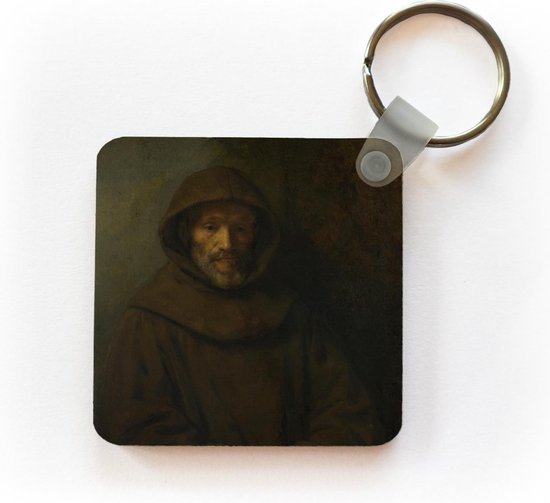 Sleutelhanger - Uitdeelcadeautjes - De Franciscaanse monnik - Schilderij van Rembrandt van Rijn - Plastic