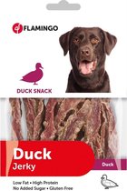 Flamingo hondensnack Duck snack - jerky 85 gr. Let op: 1 zakje van 85 gram!