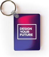 Sleutelhanger - 'Design your future' - Quotes - Spreuken - Uitdeelcadeautjes - Plastic