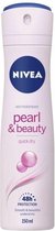 NIVEA Pearl & Beauty Deodorant Spray - 6 x 150 ml - Voordeelverpakking