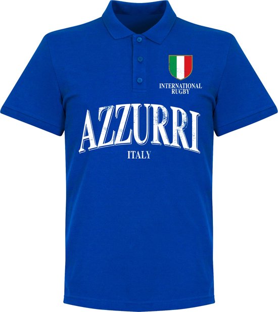 Italie Rugby Polo - Blauw