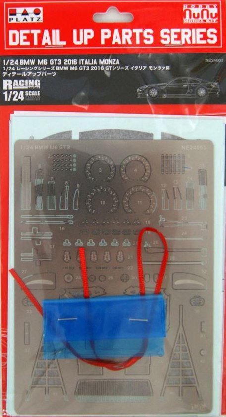 1:24 Nunu 24003 BMW M6 GT3 - Grade Up Parts Accessoires set