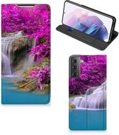 Telefoonhoesje Samsung Galaxy S21 Plus Wallet Bookcase Waterval