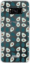 6F hoesje - geschikt voor Samsung Galaxy S8 -  Transparant TPU Case - Avocado's #ffffff