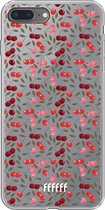 6F hoesje - geschikt voor iPhone 8 Plus -  Transparant TPU Case - Cherry's #ffffff