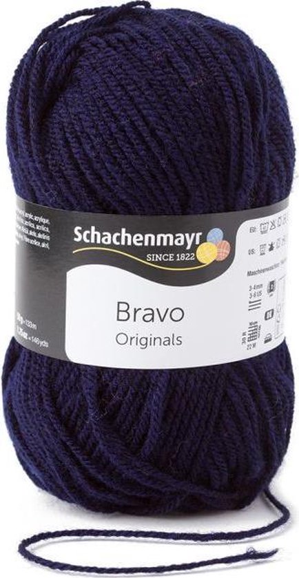 Bravo Wol 50 gram - Donkerblauw | bol.com