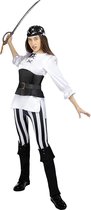 FUNIDELIA Gestreept piraten kostuum - Zwart en Wit Collectie - Maat: S