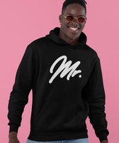 Mr & Mrs Hoodie Premium (Mr - Maat 4XL) | Koppel Cadeau | Valentijn Cadeautje voor hem & haar