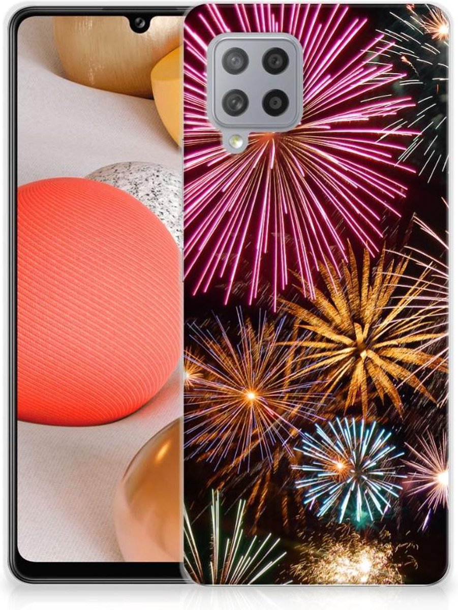 TPU Hoesje voor Samsung Galaxy A42 Silicone Back Cover Vuurwerk