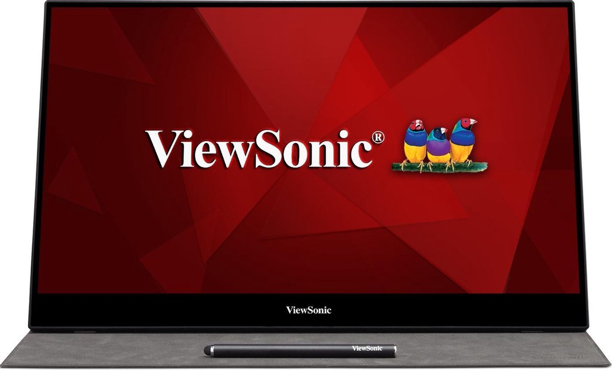 Viewsonic TD1655 LED-monitor 39.6 cm (15.6 inch) Energielabel C (A - G) 1920 x 1080 Pixel Full HD 6.5 ms USB-C®, Mini-HDMI, Audio, stereo (3.5 mm jackplug) IPS LED