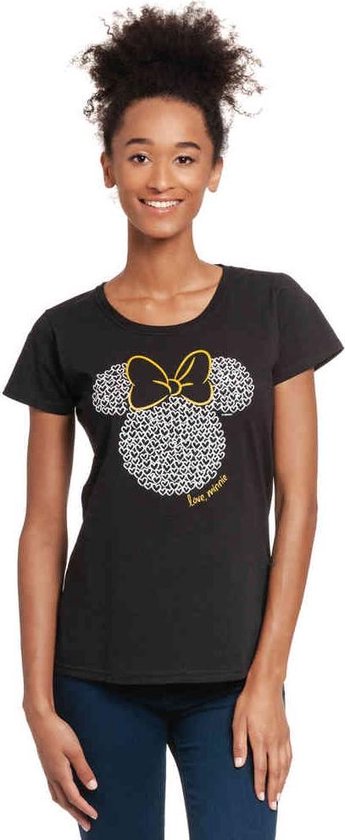 Componist Ongedaan maken Bezighouden Disney Mickey Mouse Dames Tshirt -XXL- Love Minnie Zwart | bol.com