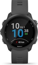 Garmin Forerunner 245 Smartwatch - Sporthorloge - met GPS Tracker - 5ATM Waterdicht - Zwart/Grijs - Formaat horlogekast: 42 - Scherm afmetingen: 1.2