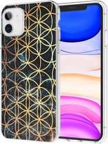 iMoshion Design voor de iPhone 11 hoesje - Ring - Zwart / Goud
