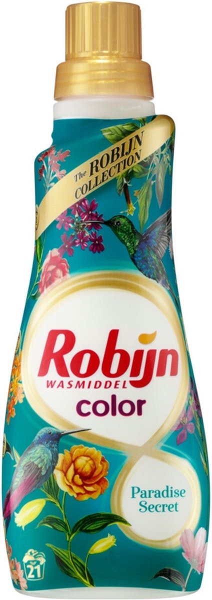 Robijn Klein & Krachtig Paradise Secret Vloeibaar Wasmiddel - 8 x 21 wasbeurten - Voordeelverpakking