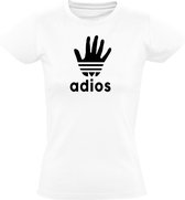 Adios dames t-shirt | dag | zwaai | spanje | spaans | mexico | laters | kado | Wit