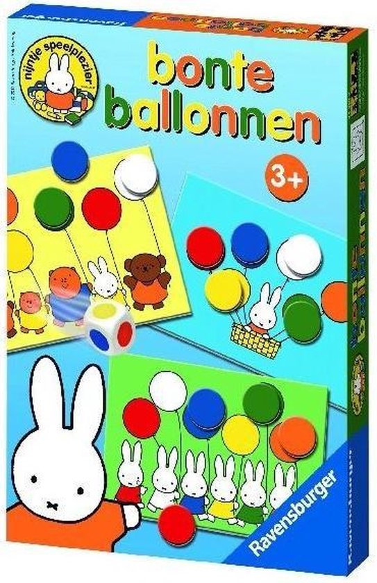 Ravensburger nijntje Bonte Ballonnen - Ballonnenspel - Educatief spel