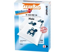 CleanBag stofzuigerzakken 4 stuks - Geschikt voor Miele S400i-S456i, S600-S658, S800-S858, S2000-S2999, S5000-S5999, S8000-S8999, Classic C1, Complete C2 & Complete C3 - GN - Inclusief 1 filter - Alternatief CleanBag stofzuigerzakken 4 stuks - Geschikt voor Miele S400i-S456i, S600-S658, S800-S858, S2000-S2999, S5000-S5999, S8000-S8999, Classic C1, Complete C2 & Complete C3 - GN - Inclusief 1 filter - Alternatief