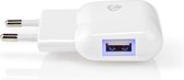 Nedis WCHAU241AWT Wandlader 2,4 A 1 Uitgang Usb-a Wit