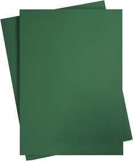 Carton coloré, A2 420x600 mm, 180 gr, vert pin, 10 feuilles | bol