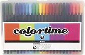 Colortime fineliners, lijndikte 0,6-0,7 mm, diverse kleuren, 24 stuk/ 1 doos