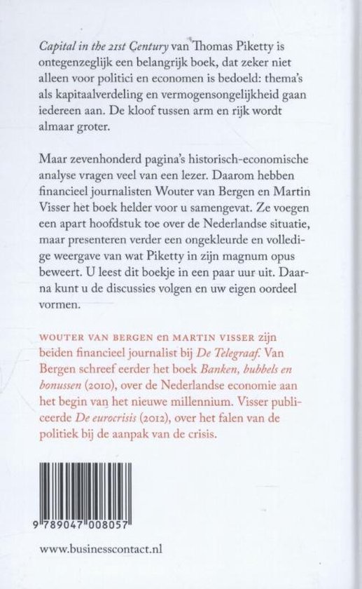 Kleine boekjes - grote inzichten - De kleine Piketty