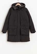 Sissy-Boy - Antraciet gevoerde parka met capuchon