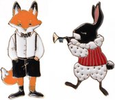 Succubus Set Freddy Fox & Fanfare Rabbit Broches Multi