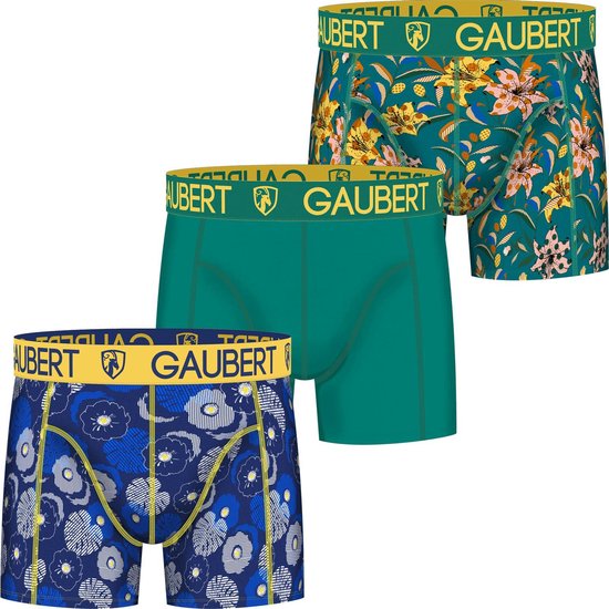 Gaubert 3 pak heren boxershorts set 4 - Veelkleurig - S