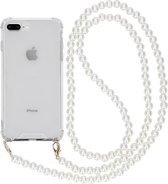 iMoshion Backcover met koord hoesje - Parels iPhone 8 Plus / 7 Plus hoesje - Transparant