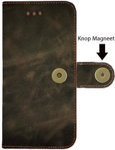 Echt leer vijf pasjes Samsung Galaxy S20 Plus Kras leer Vintege Bruin