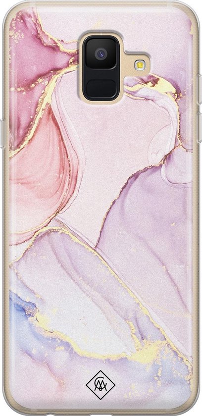 Casimoda Telefoonhoesje - Back Cover - Geschikt Voor Samsung Galaxy A6 (2018)  - Roze... | bol.com