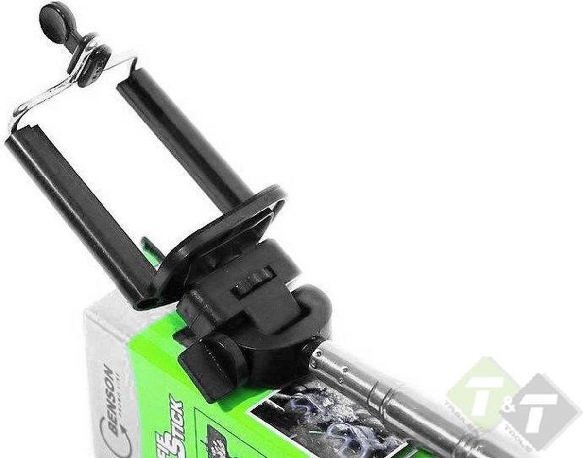 Selfiestick, 220mm tot 1080mm lang, geschikt voor cameras tot 500 gram, Benson