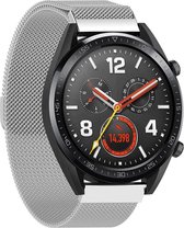 Milanees Smartwatch bandje - Geschikt voor  Huawei Watch GT Milanese band - zilver - 42mm - Horlogeband / Polsband / Armband