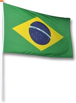 Vlag Brazilie 70x100 cm.