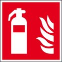 Bord brandblusser pictogram ISO 7010 200 x 200 mm