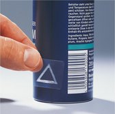 ADR sticker tastbare gevaarlijke stoffen, transparant op rol 22 x 22 mm - 2500 stuks op rol